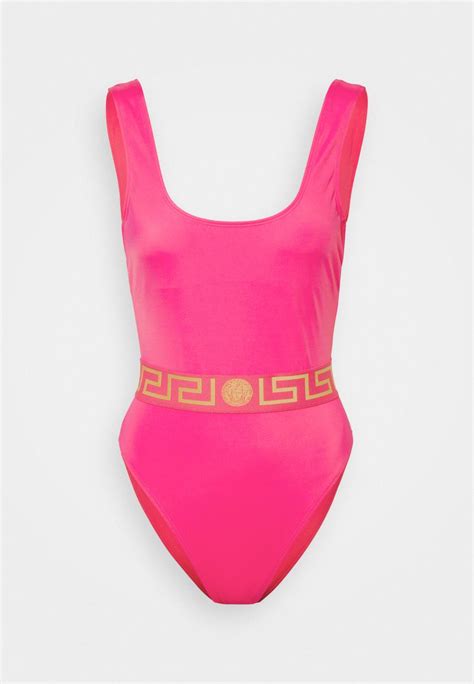 versace badeanzug pink|versace one piece swimsuit.